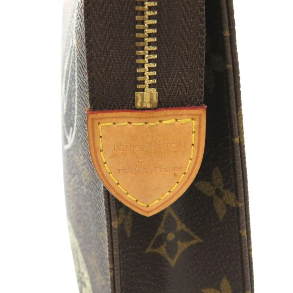 LOUIS VUITTON Authentic Brown Monogram Clutch Bag - Picture 7 of 11